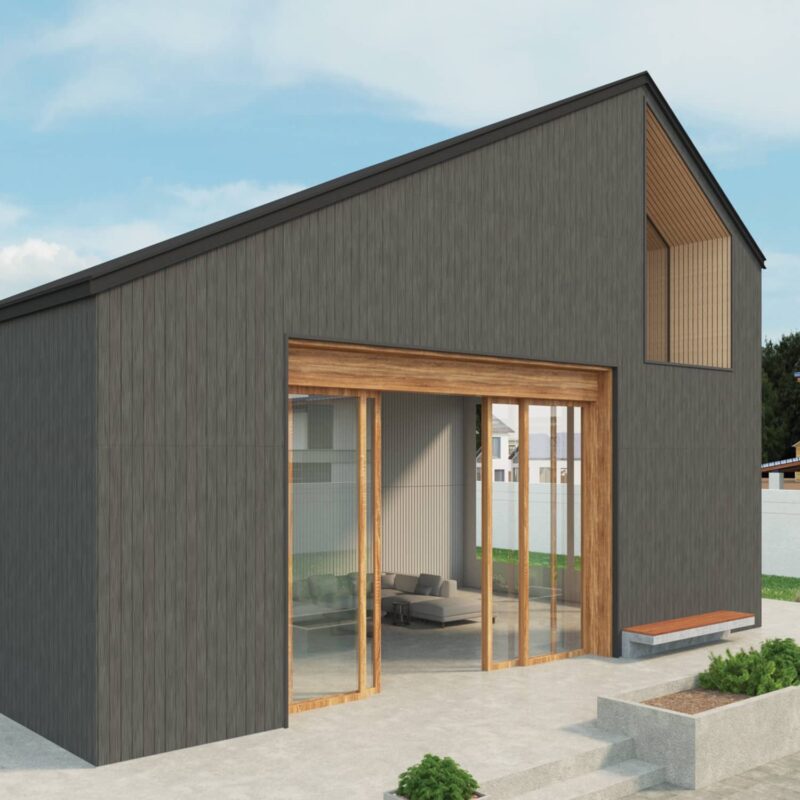 SCG Smartboard Rustic Lining 8 × 1200 × 2400 mm in black