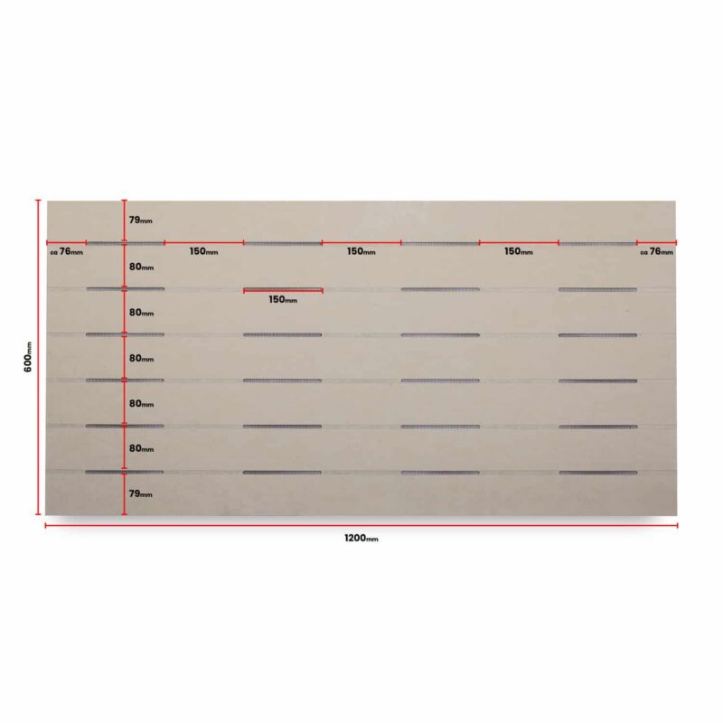 SCG Eaves Panel Lining with ventilation 1200 x 600 x 4 mm in uncoated